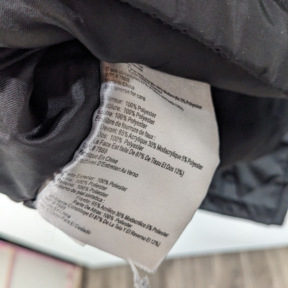 Michael Kors Black Puffer trench Windbreaker Jacket Size Large - Picture 6 of 8